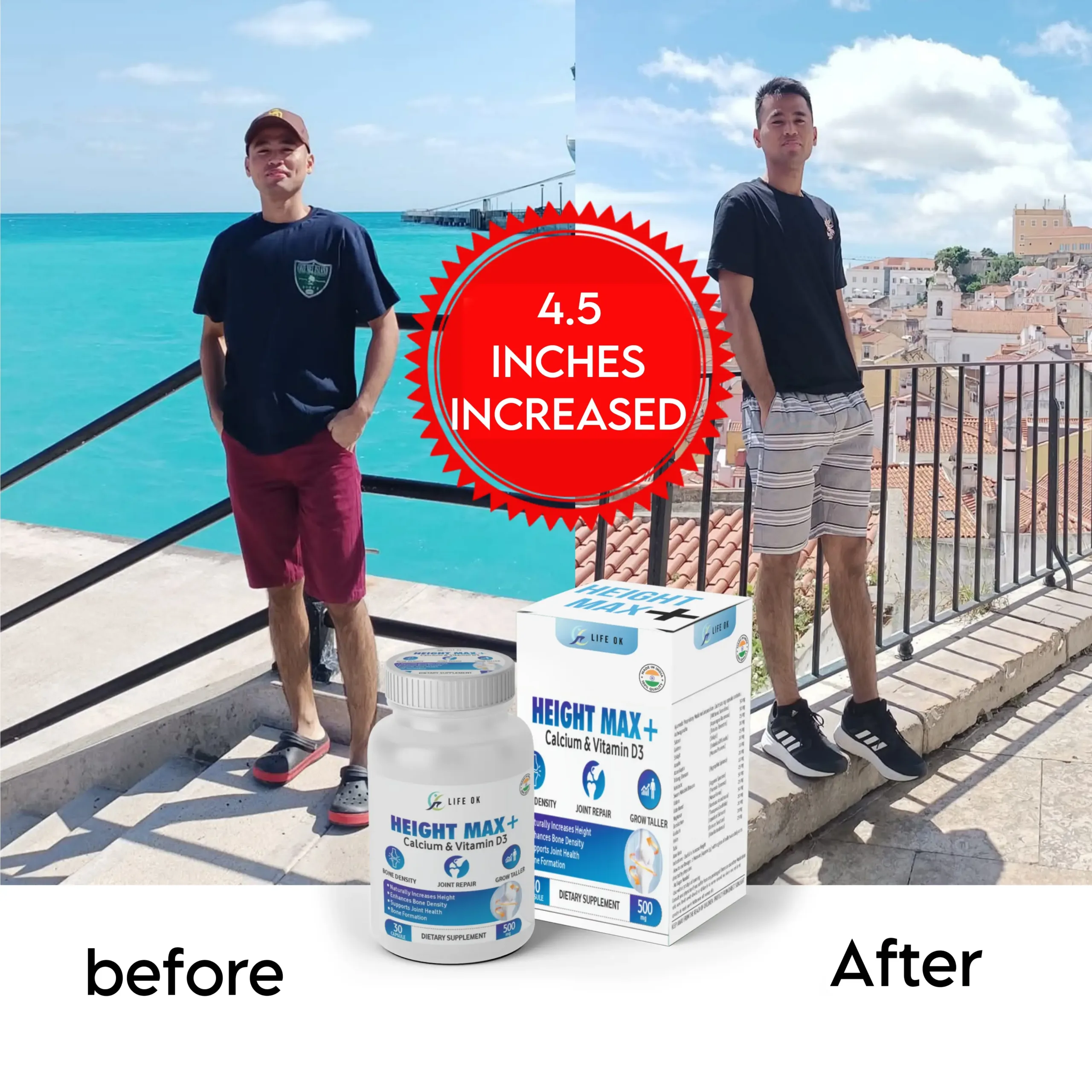 Height Growth Result Before & After